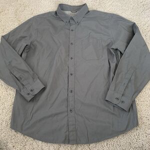 Eddie Bauer Shirt Mens XL Travex Classic Fit Vented Long Sleeve Gray